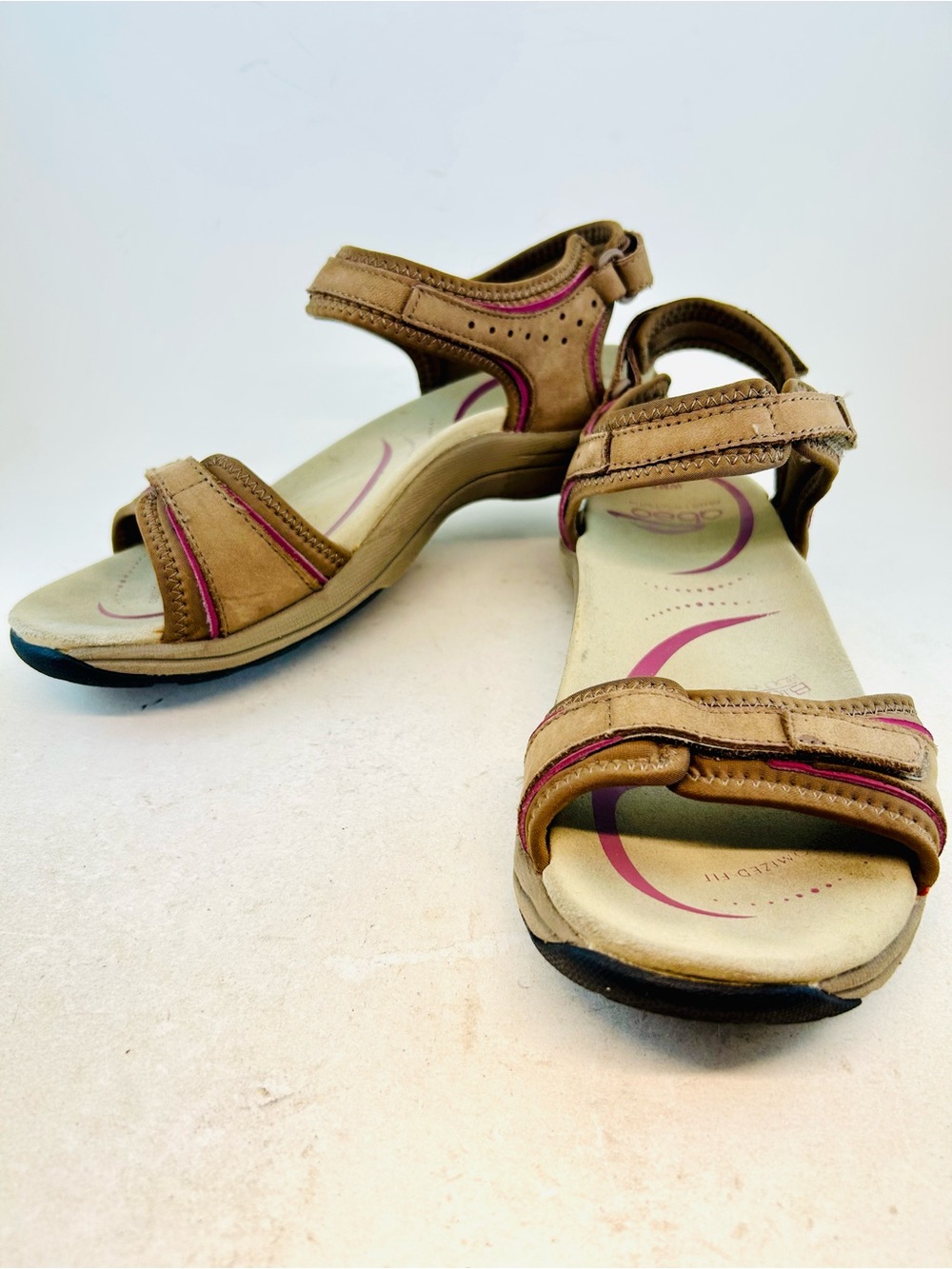 Abeo BIO Brown Leather Goleta Metatarsal Adjustable Sport Sandals, size 8.5 M